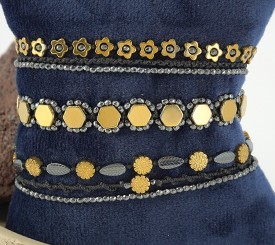 BRACELETS W/ GOLD HEMATITE