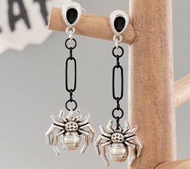 EARRINGS W/ SPIDERS