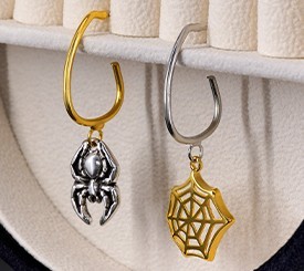 SPIDER & WEB EARRINGS