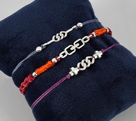 BRACELETS W/SILVER DETAILS