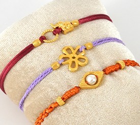 BRACELETS W/ GOLD DETAILS