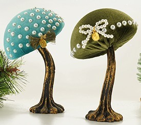 Deco Mushrooms w/ Pearls