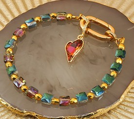 BRACELET W/ CHARM HEART