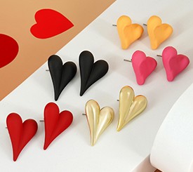 Pendientes con corazón