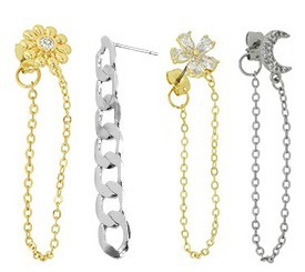Pendientes con cadena