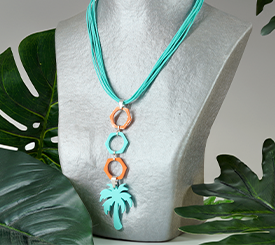 NECKLACE W/ PALM TREE