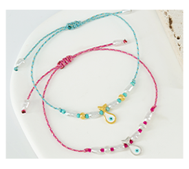 BRACELETS FISH & EVIL EYE