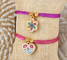 BRACELETS W/ FLOWERS