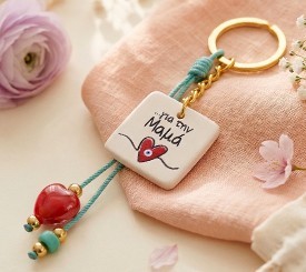 Keyring Mama with Heart