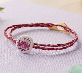 Mom Bracelet with Crown