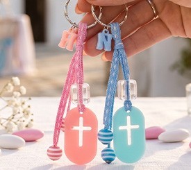 Christening Keyring Cross